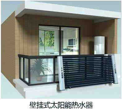 小區公寓陽臺壁掛式太陽能集熱板